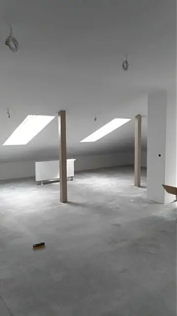 Adaptacja poddasza - pomalowane na gotowo.
